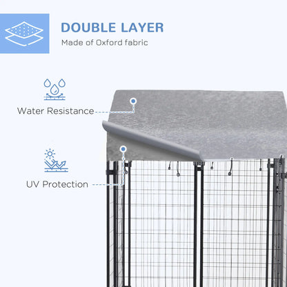 The Dog Playpen Has A Lockable Door And A Waterproof Canopy For Small And Medium-sized Dogs