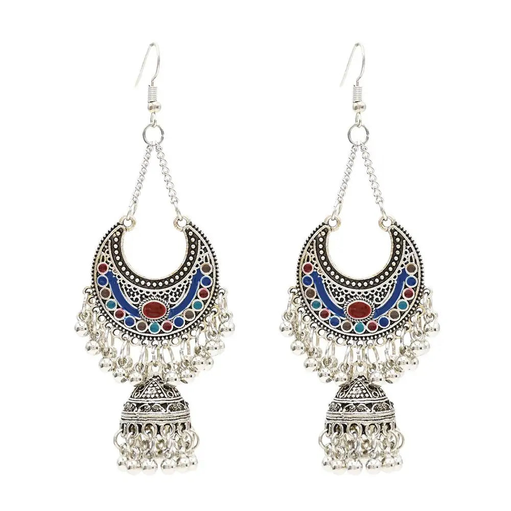 Egypt Vintage Silver Alloy Earrings for Women