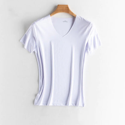 Ice Silk V-Neck T-Shirt