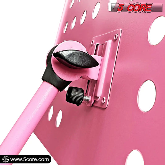 Suporte para Música 5Core para Partituras, Tripé Portátil Ajustável e Dobrável, Suporte para Notas, ROSA