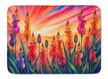 Gladiolus in Color Memory Foam Kitchen Mat