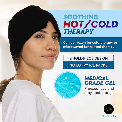 Migraine Relief Hat Mask - Cold Compress Hood