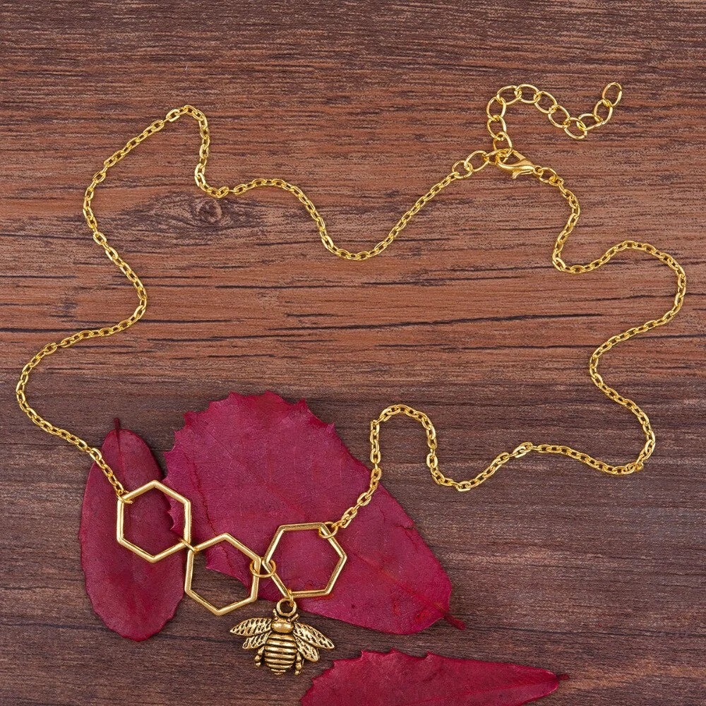 Honeycomb Necklace And Chain