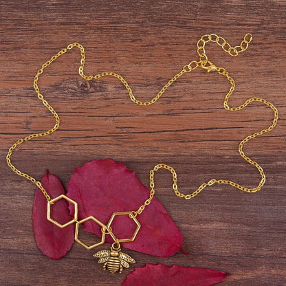 Honeycomb Necklace And Chain