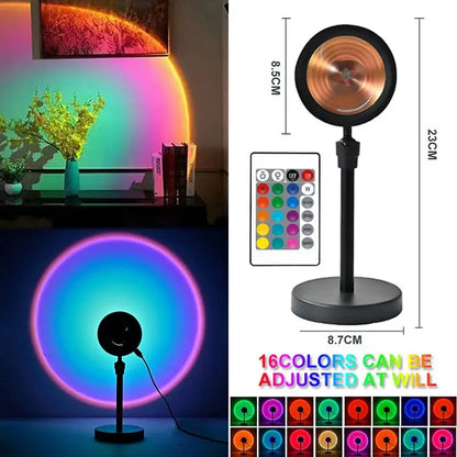 Sunset-Inspired LED Lamp