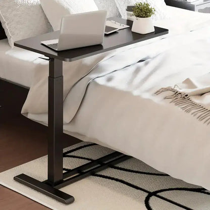 Standing Scroll Table With Hidden Wheels Side Table Height-adjustable Bed Table