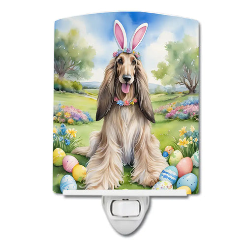 Afghan Hound Easter Egg Hunt Ceramic Night Light