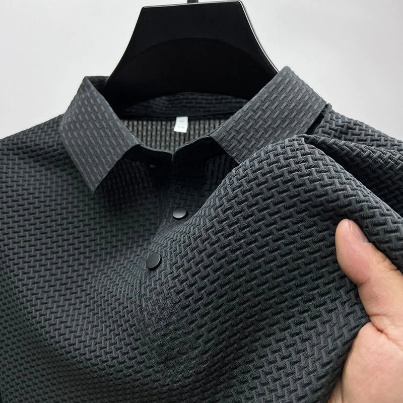 Men's Ice Silk Mesh Polo Shirt