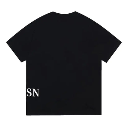 High Street Fashion Brand Printed Letters Men's Short Sleeve