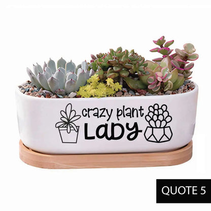 Message in a Planter - Oval 7" Emotional Support Plant