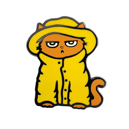 Raincoat Cat Pin