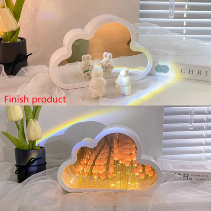 DIY Tulip Night Lamp with LED Light