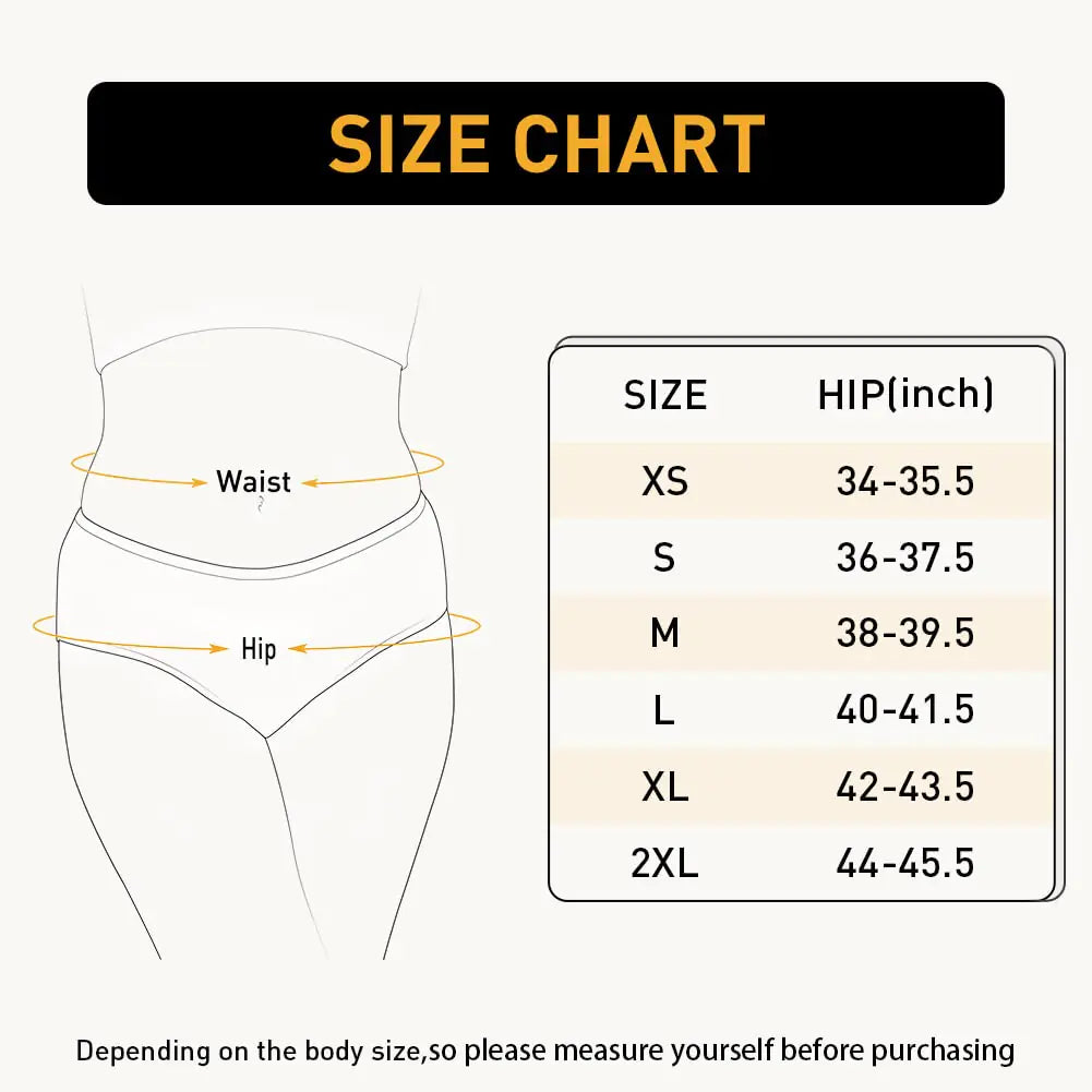 INNERSY Womens Underwear Cotton Hipster Panties Regular & Plus Size 6-Pack X-Small Spun Sugar