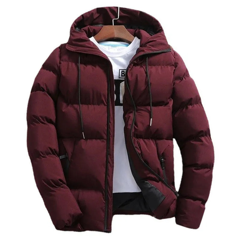 Men's Pure Cotton Hooded Padded Jacket