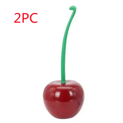 Cherry Shape Plastic Toilet Brush Set