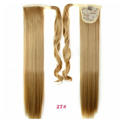 Synthetic Long Straight Wrap Around Hair Extension