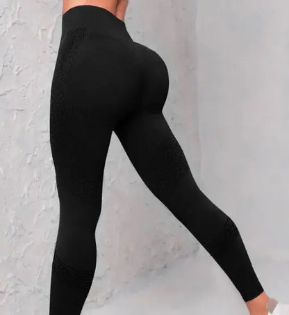 Seamless Yoga Pants Dot Striped Print