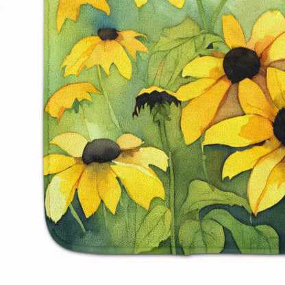 Maryland Black-Eyed Susans in Watercolor Memory Foam Kitchen Mat