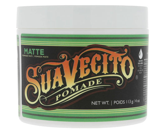 Suavecito Pomade Matte (No Shine) Formula 4 oz, 1 Pack - Medium Hold Hair Pomade For Men - Matte Hair Paste For Natural Texture Hairstyles