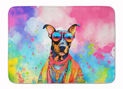 Doberman Pinscher Hippie Dawg Memory Foam Kitchen Mat