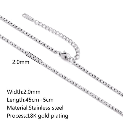 Stainless Steel Vacuum Vapor Plating 18K Gold Color Protection Lip Chain Accessories