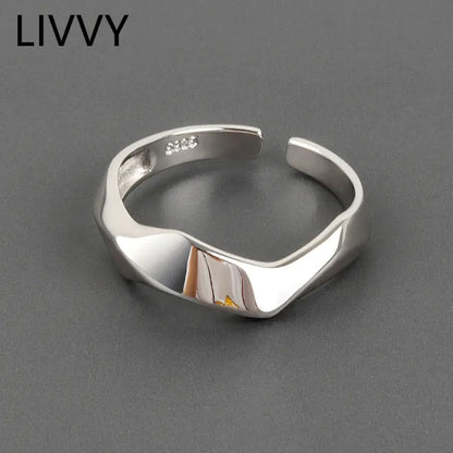 Irregular Geometric Adjustable Rings Set