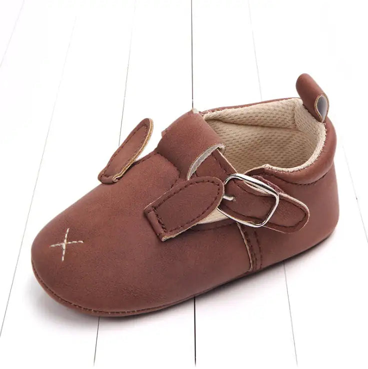 Spring and autumn cartoon animal baby shoes matte leather non-slip soft bottom baby shoes wholesale 0884