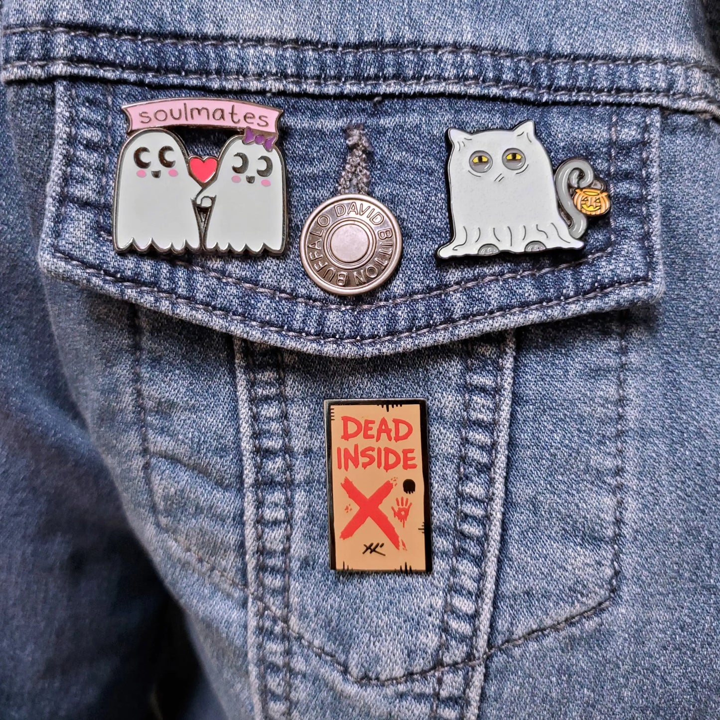 Spooky Kitty Pin