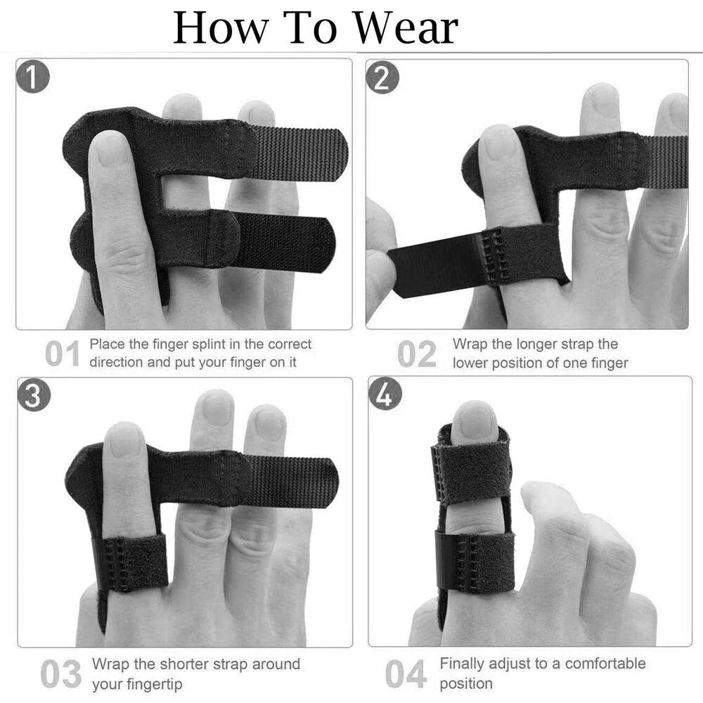 Adjustable Trigger Finger Splint Straightener Corrector Brace Support Protector