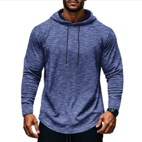 Men's Plus-Size Hooded Sweater.