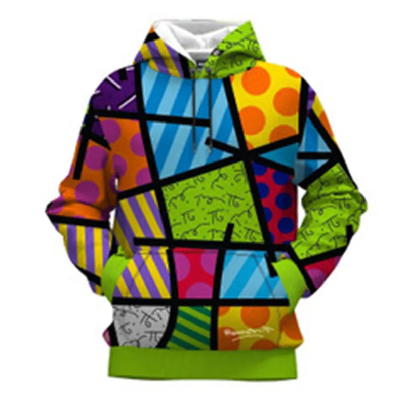 New Loose Large Size Cross-Border Wholesale Digital Printing Hooded Jacket