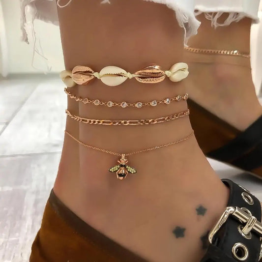 Bee Dangling Anklet