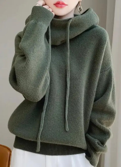 Hooded Knitted Sweater