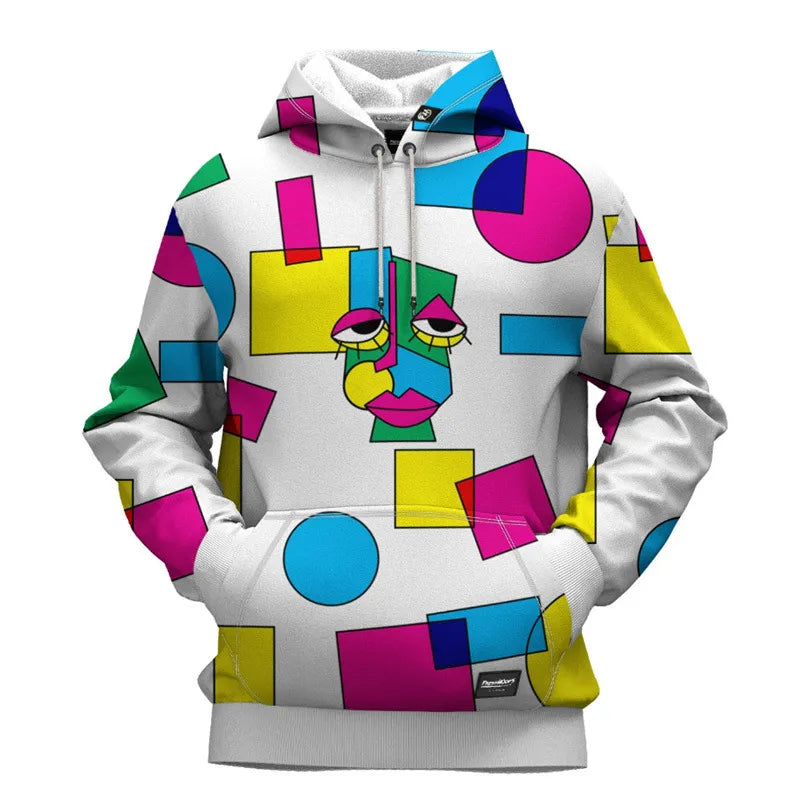 New Loose Large Size Cross-Border Wholesale Digital Printing Hooded Jacket