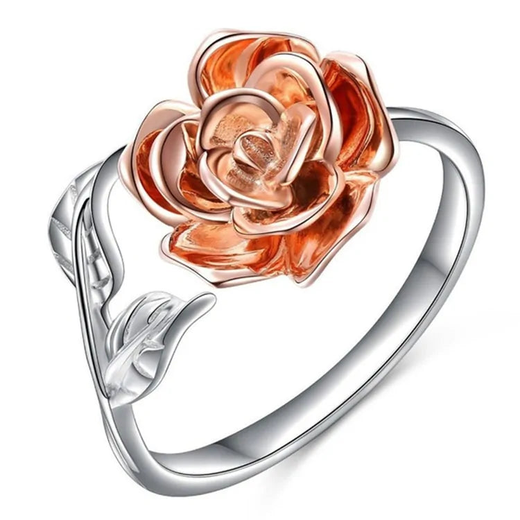 Rose with SIlver - Adjustable