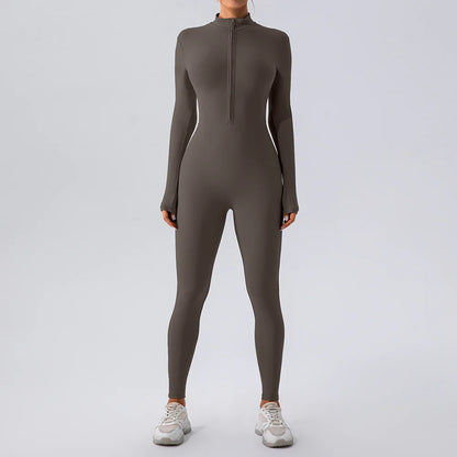 Fleece-Lined Yoga Jumpsuit