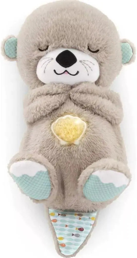 Otter de Pelúcia Musical Máquina de Som Soothe 'n Snuggle Portátil com Detalhes Sensoriais, Música, Luzes e Movimento de Respiração Rítmica