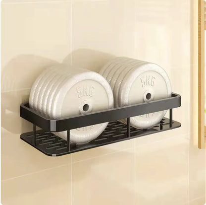 Punch-Free Bathroom Storage Rack