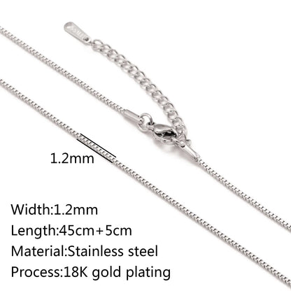 Stainless Steel Vacuum Vapor Plating 18K Gold Color Protection Lip Chain Accessories