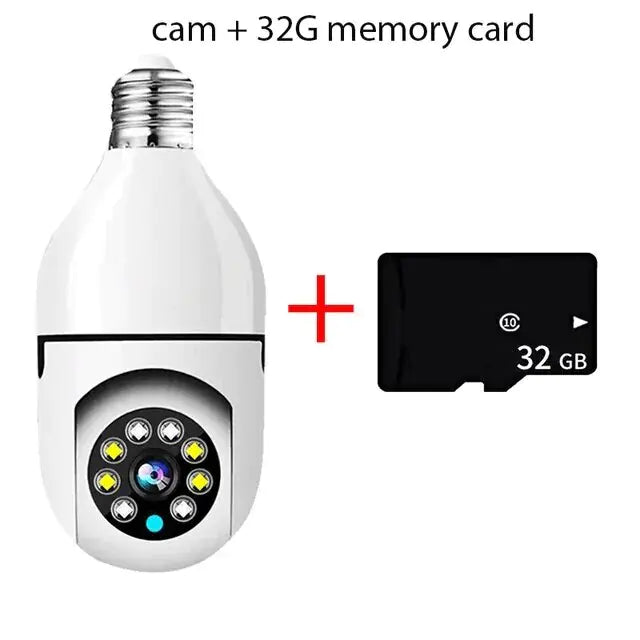 Smart 5G Surveillance Bulb: Full-Color Night Vision