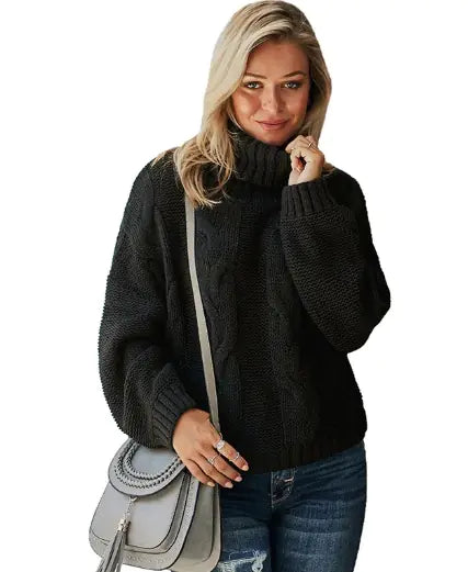 High Neck Women's Sweater