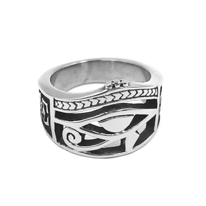 Egyptian Amulet Ring Stainless Steel