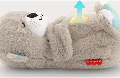 Otter de Pelúcia Musical Máquina de Som Soothe 'n Snuggle Portátil com Detalhes Sensoriais, Música, Luzes e Movimento de Respiração Rítmica