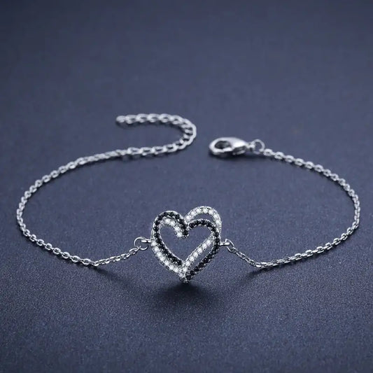 Titanium Steel Exquisite Cute Fashion Heart Bracelet