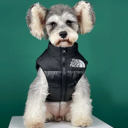 Puppy Warm Black Down Vest Jacket