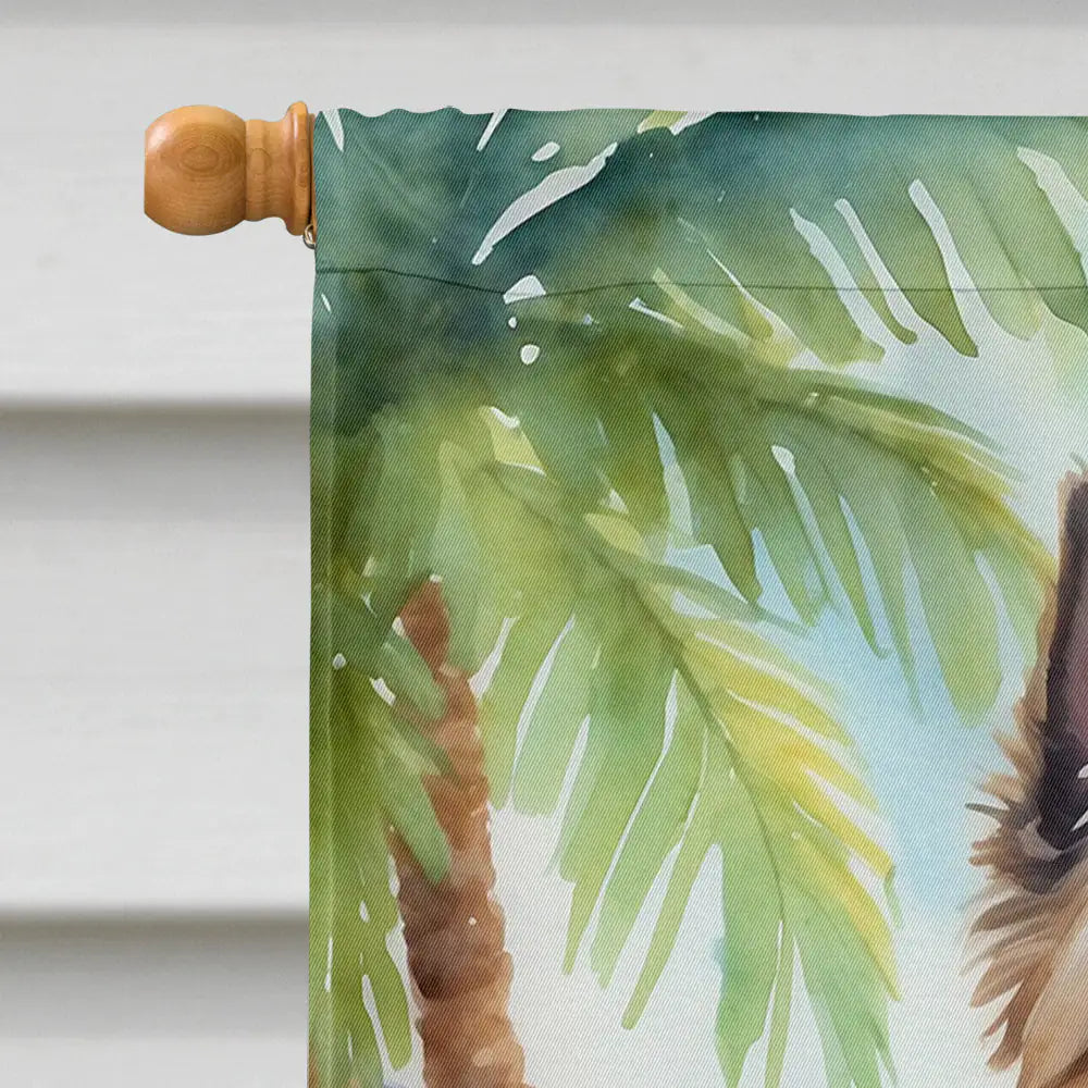 Cairn Terrier Luau House Flag