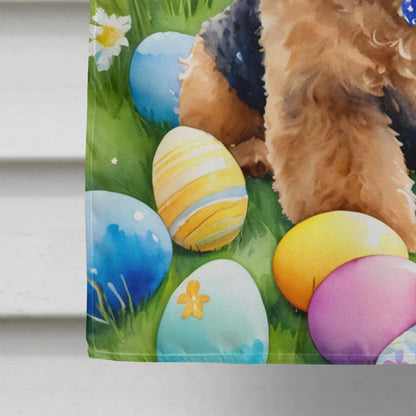 Airedale Terrier Easter Egg Hunt House Flag