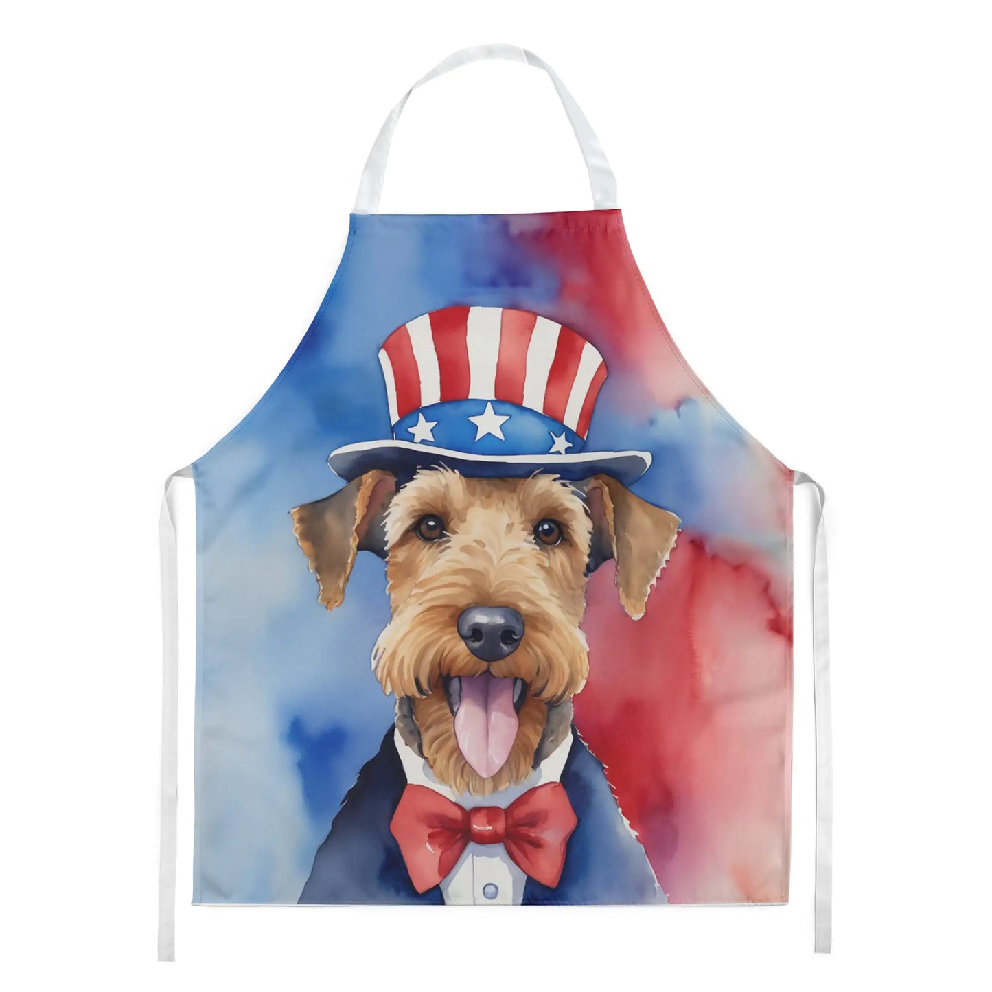 Airedale Terrier Patriotic American Apron