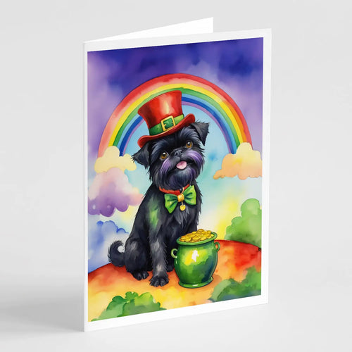 Affenpinscher St Patrick's Day Greeting Cards Pack of 8