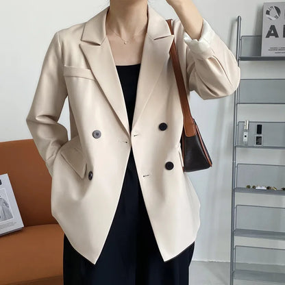 New British Style Suit Jacket Female Spring British Style Small Casual Suit Design Niche Top